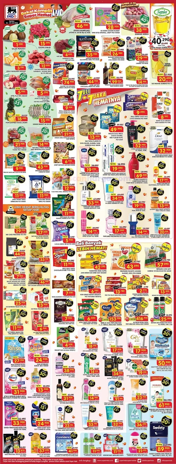 Promo Superindo Weekday: Diskon Heboh 6-9 Juli 2026!