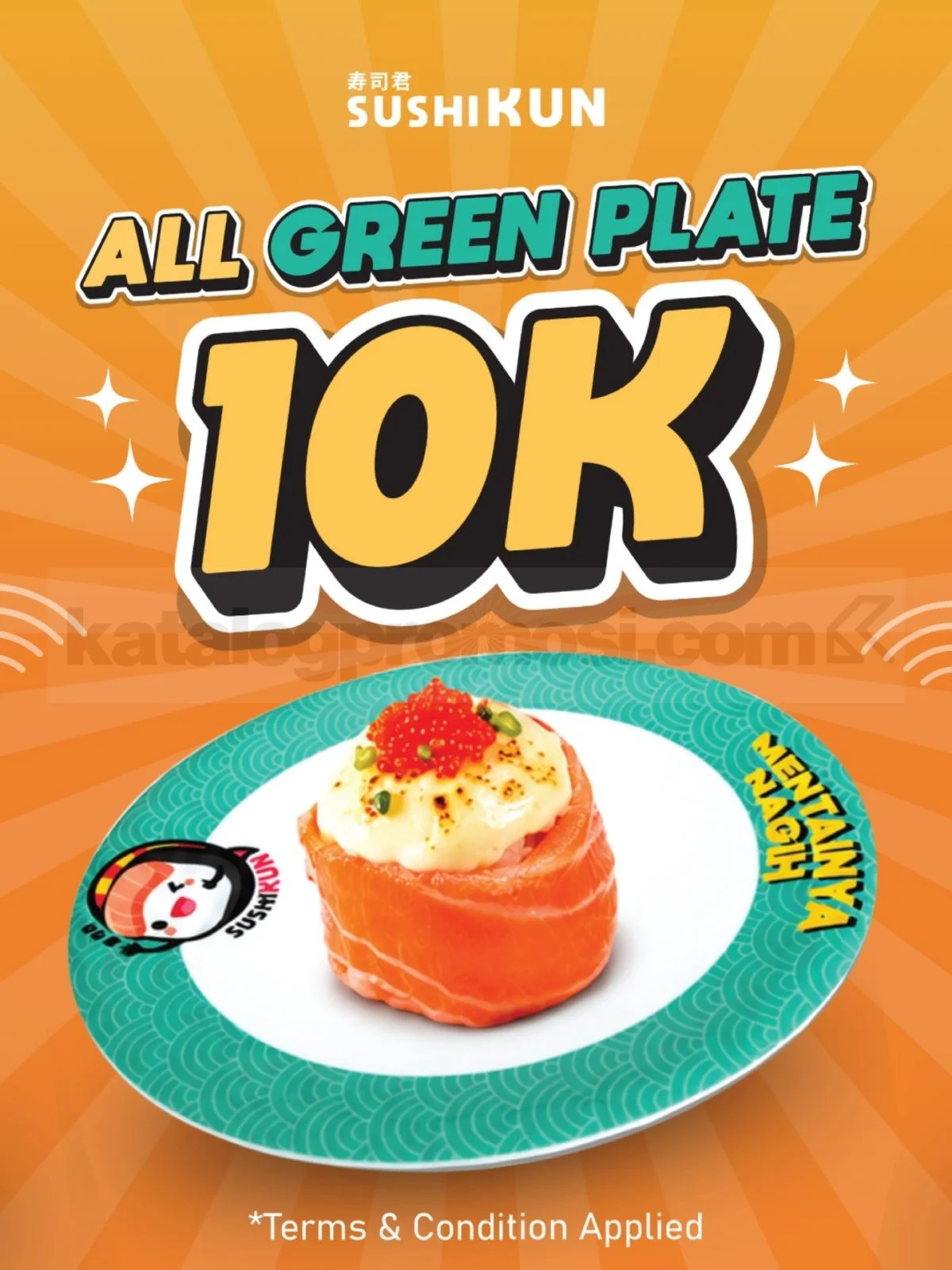Promo Sushikun Samarinda: Green Plate Hanya Rp10.000!