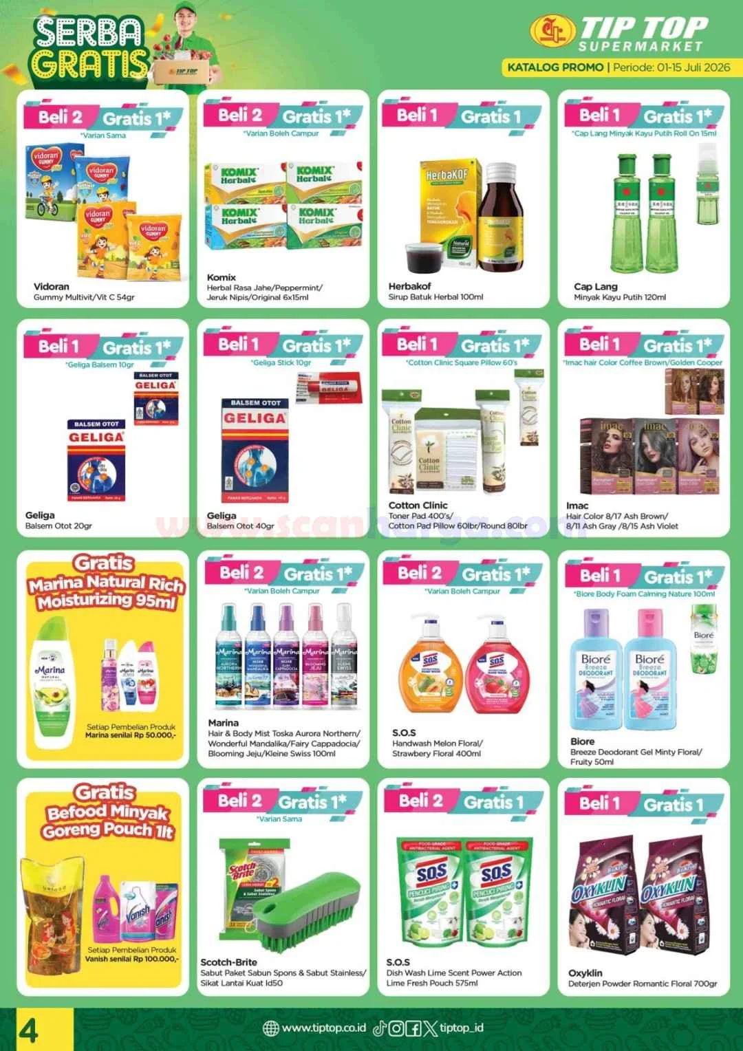 Promo TIPTOP: Katalog Hemat 1-15 Juli 2026