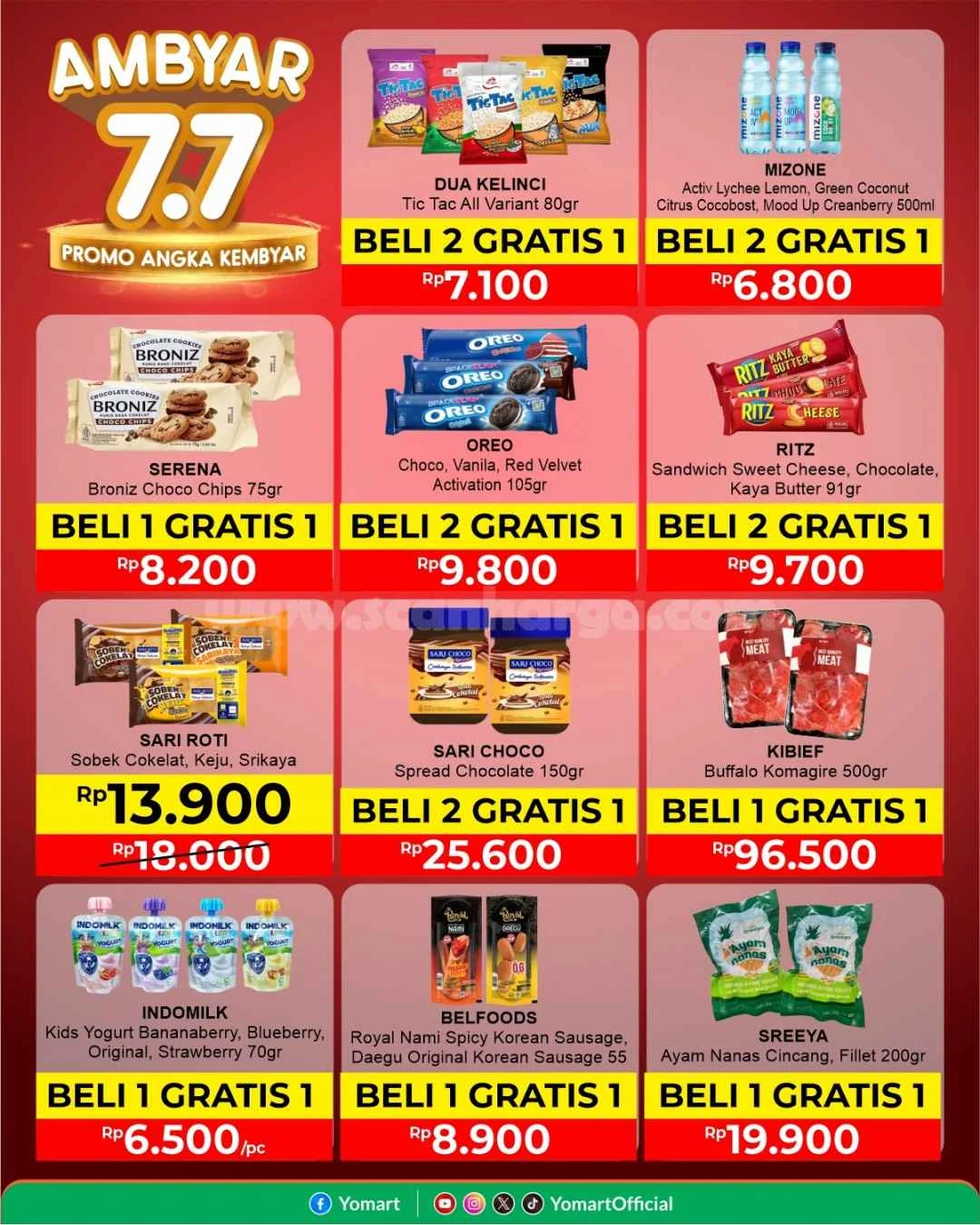 Promo Yomart Ambyar 7.7: Borong Kebutuhan dengan Beli 1 Gratis 1!