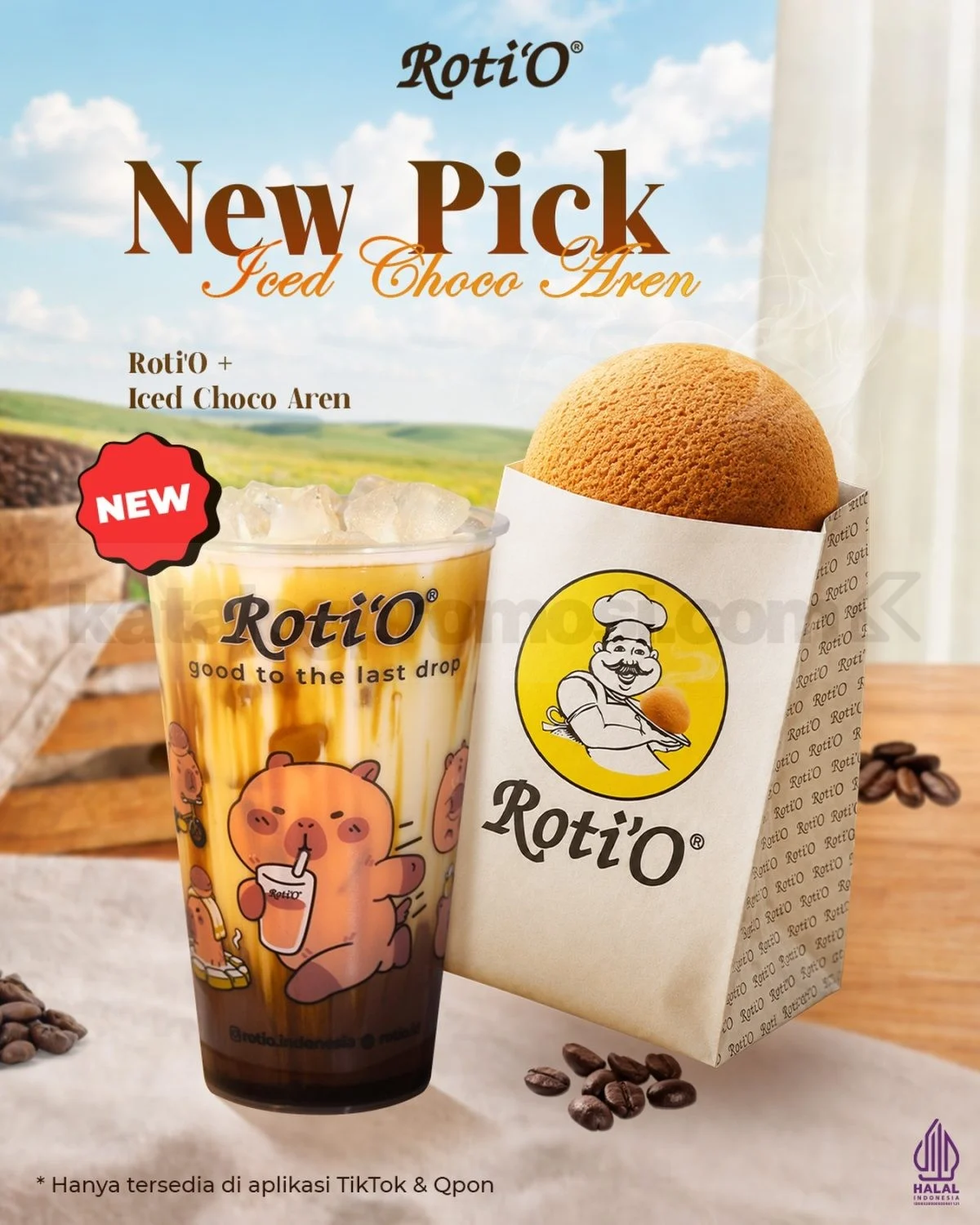 Roti'O Hadirkan Iced Choco Aren Eksklusif TikTok & QPON