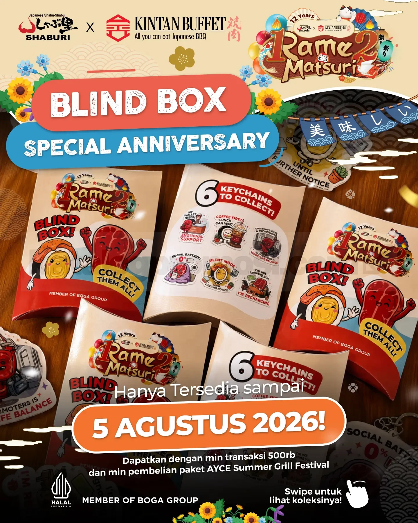 Shaburi & Kintan: Blind Box Spesial Anniversary Hingga 5 Agustus 2026