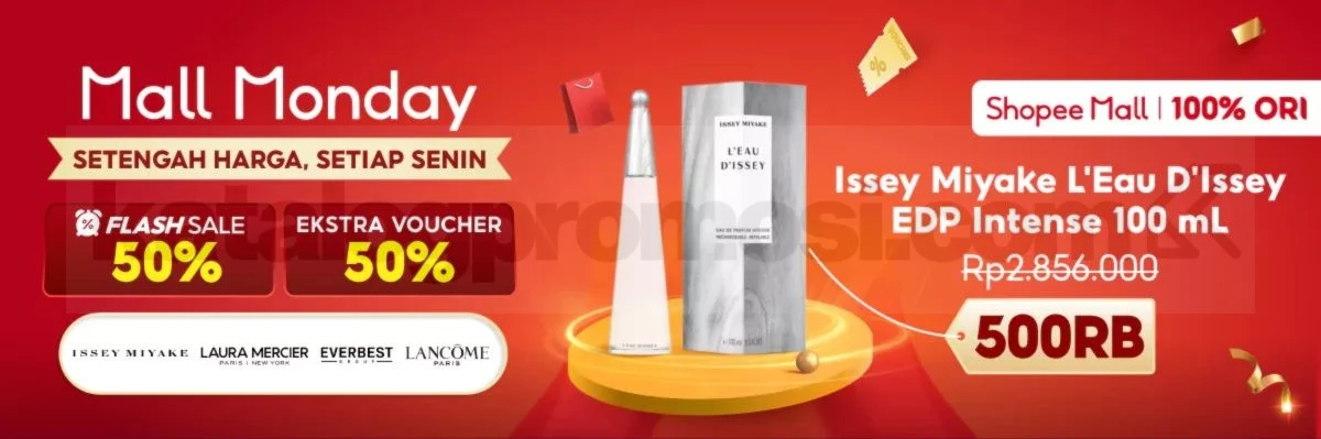 Shopee Mall Monday: Issey Miyake EDP Rp 500 Ribu!