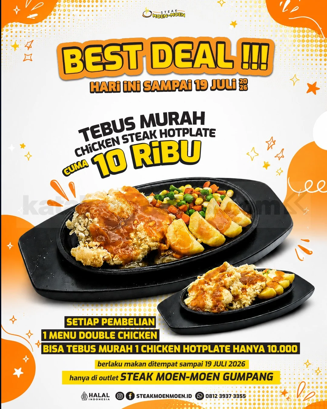 Steak Moen Moen: Chicken Steak Rp 10 Ribu di Gumpang