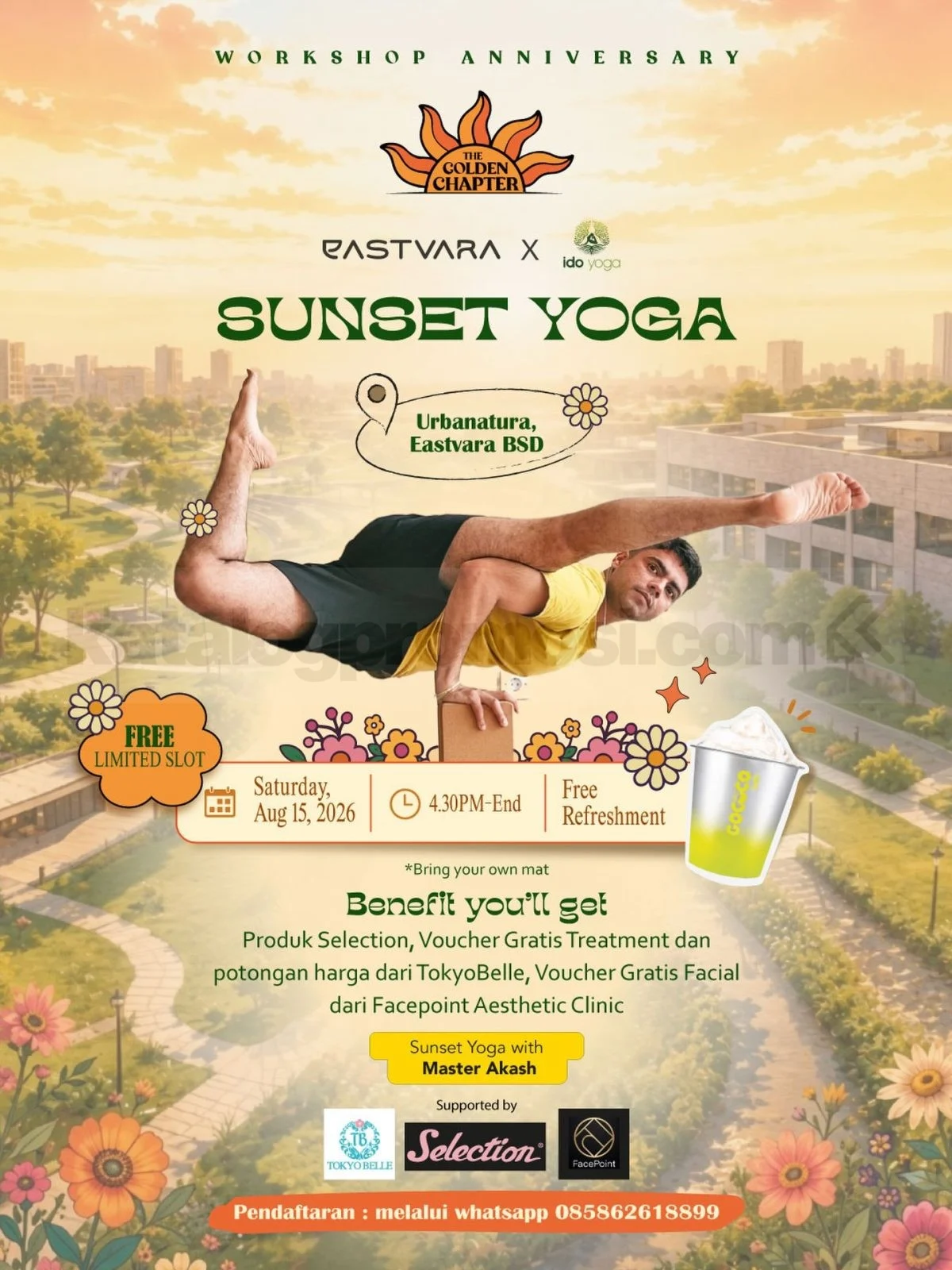 Sunset Mat Pilates di Eastvara BSD: Yoga Saat Senja