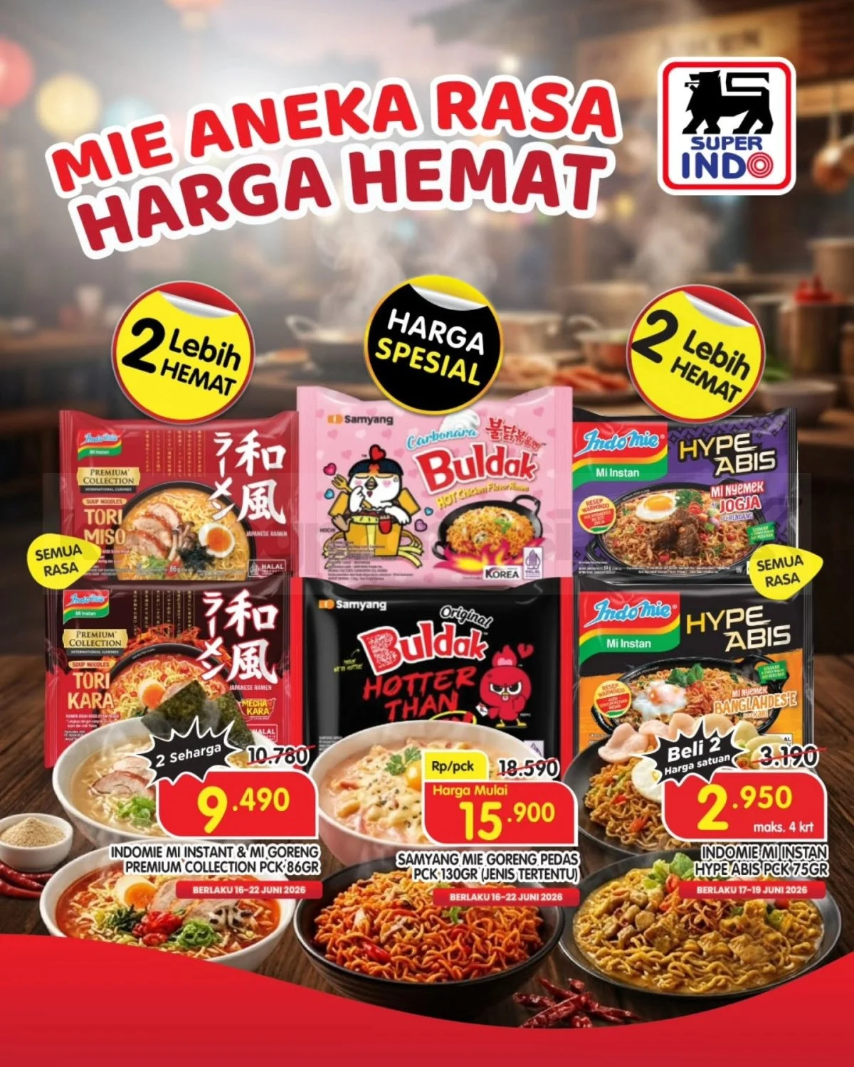 Super Indo: Promo Mi Instan Hemat 16-22 Juli 2026