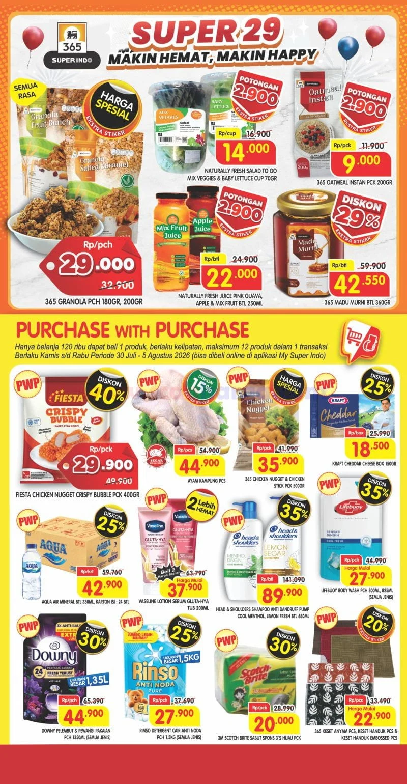 Superindo Promo Hemat: 30 Juli - 5 Agustus 2026