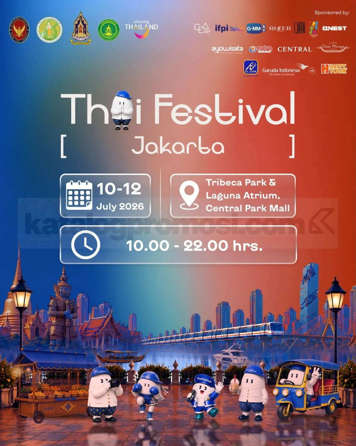 Thai Festival Jakarta 2026: Nuansa Bangkok di Central Park