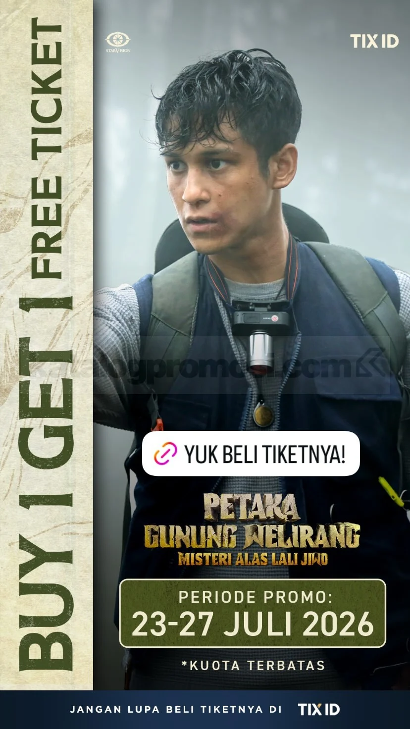 TIX ID: Beli 1 Gratis 1 Tiket Petaka Gunung Welirang, Nonton Hemat!