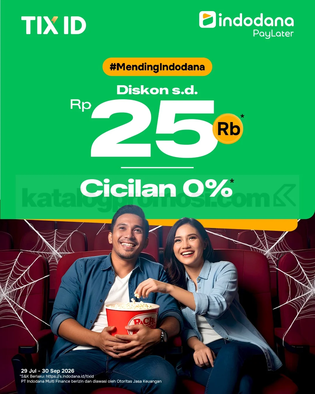 TIX ID & Indodana: Nonton Hemat Diskon Rp 25 Ribu!