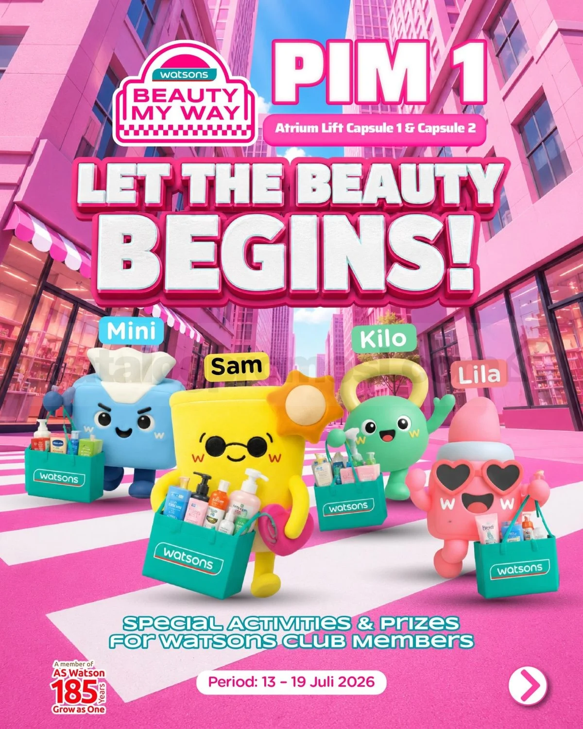 Watsons Beauty My Way PIM 1: Diskon Gede & Seru!