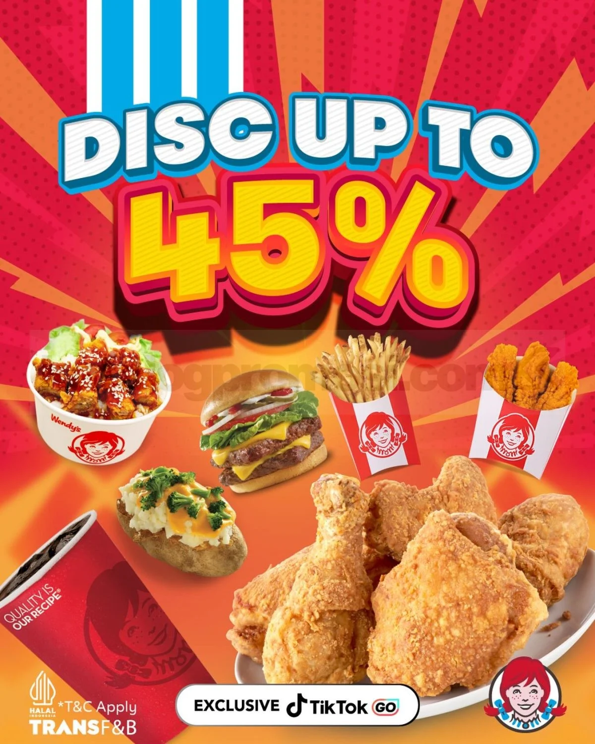 Wendy's TikTok GO: Diskon Gila Hingga 45% untuk Menu Favorit!