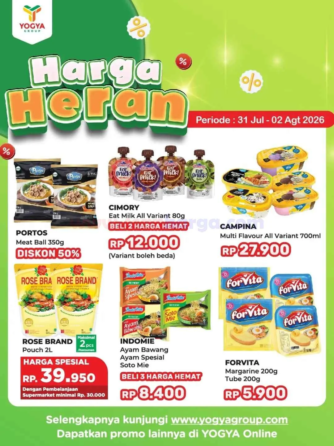 Yogya & Griya: Promo Akhir Pekan Hemat 31 Juli - 2 Agustus 2026
