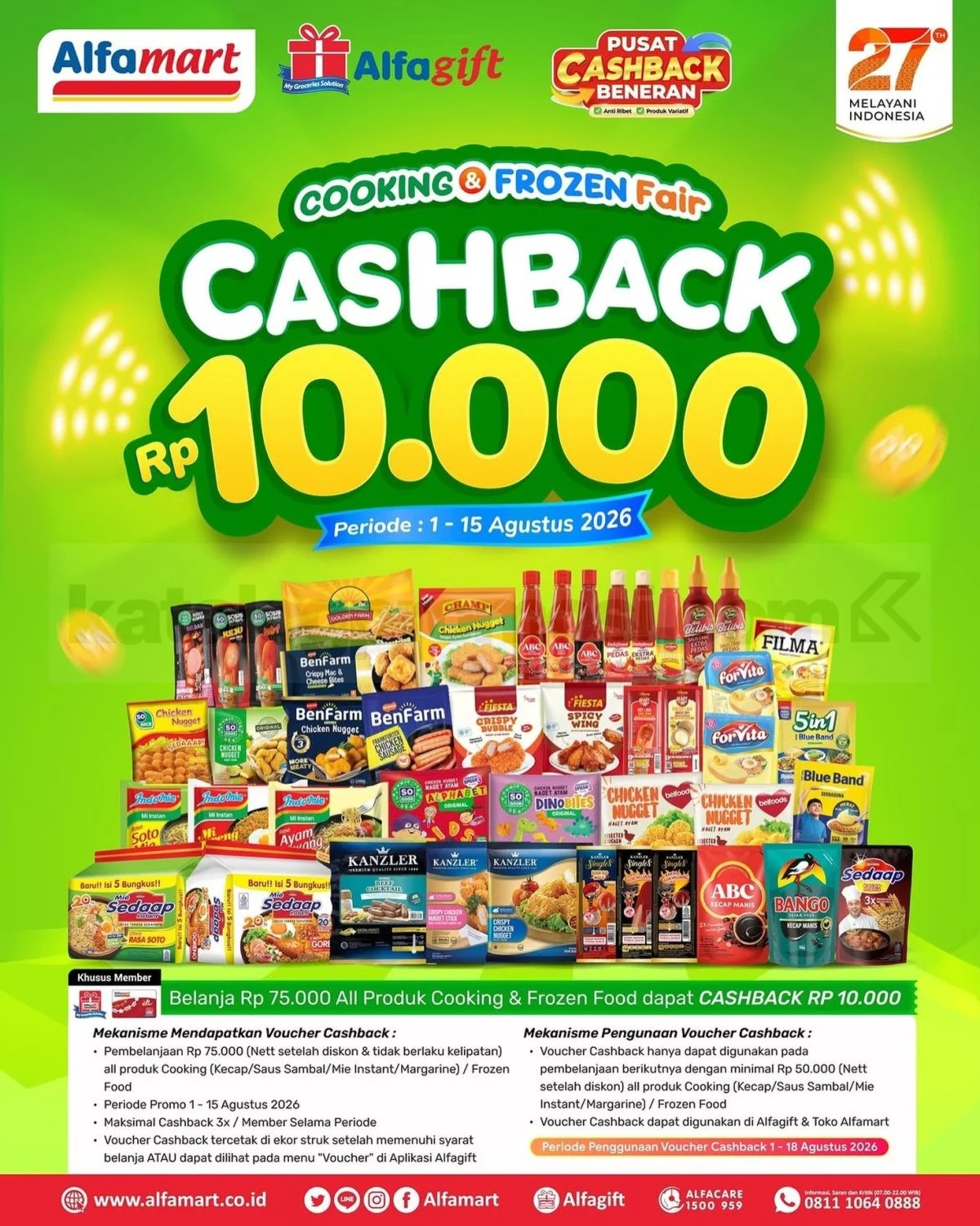 Alfamart Beri Cashback Rp10.000 untuk Belanja Hemat