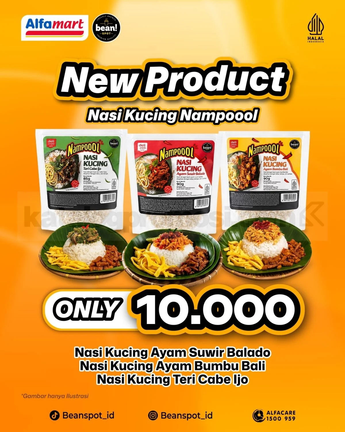 Alfamart Sajikan Nasi Kucing Praktis Rp 10 Ribu