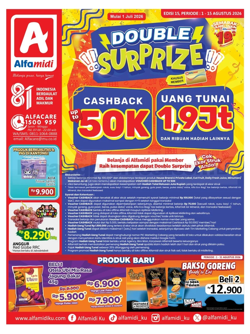 Alfamidi Tawarkan Promo Heboh 1-15 Agustus 2026