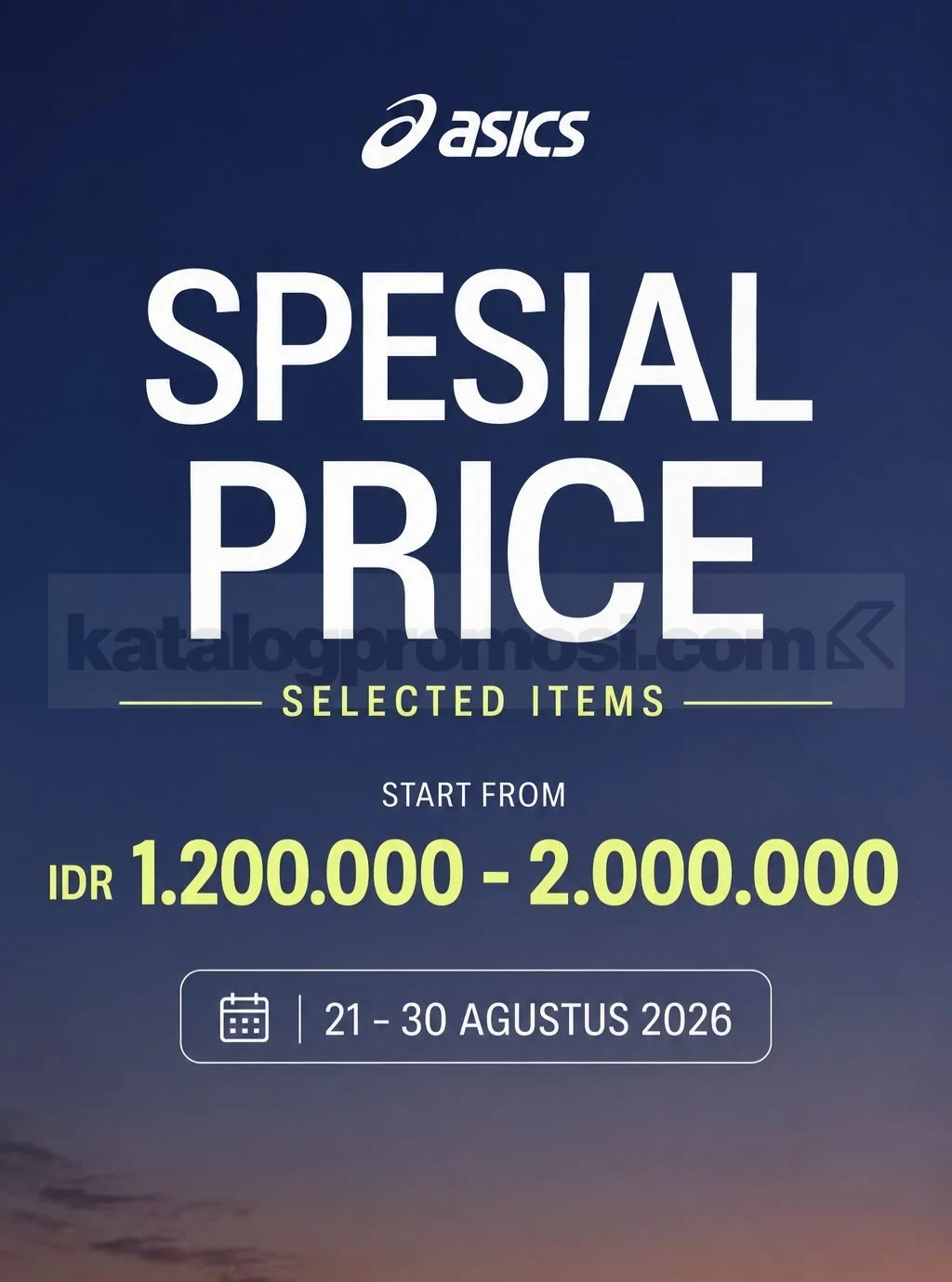 ASICS Diskon: Footwear Mulai Rp1.200.000, 21-30 Agustus