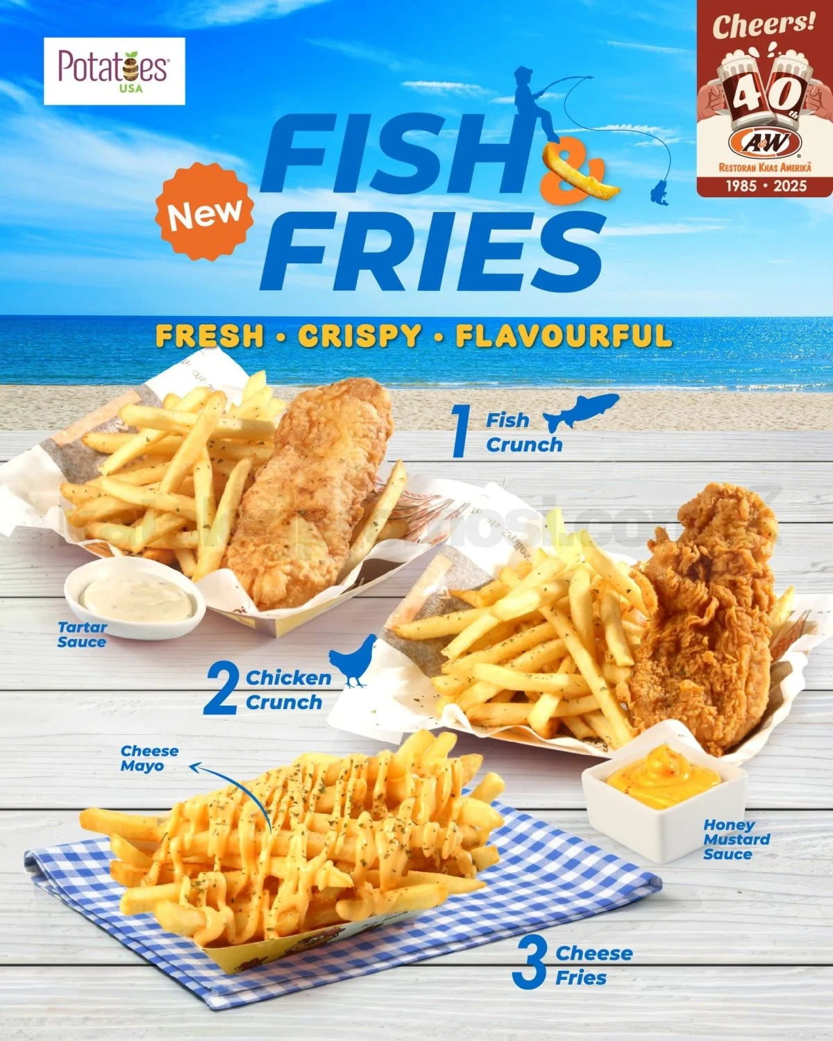 A&W Hadirkan Sensasi Fish & Fries Baru Mulai Rp 54.000