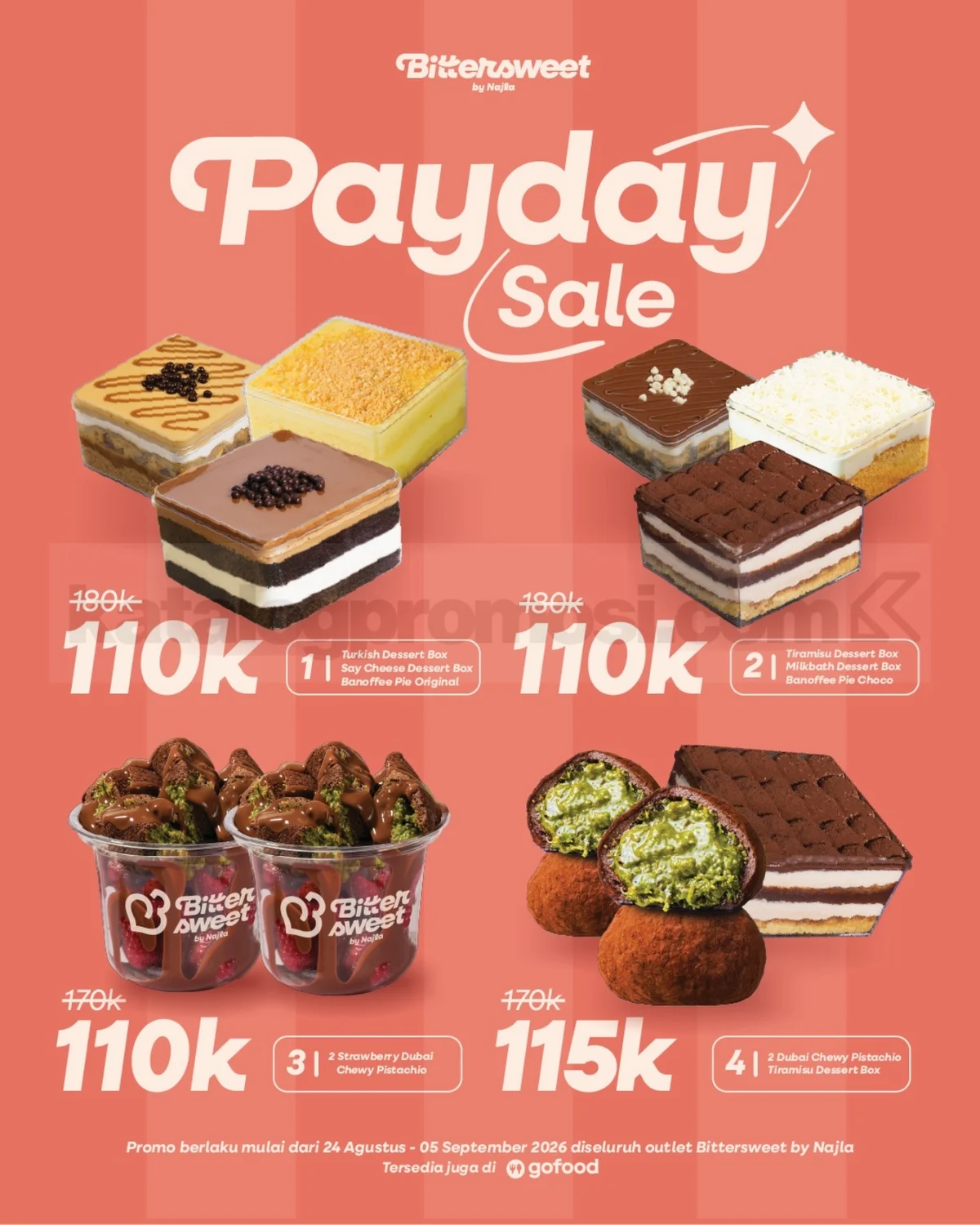 Bittersweet Payday Sale: Bundling Dessert Menggoda Mulai Rp 110 Ribu