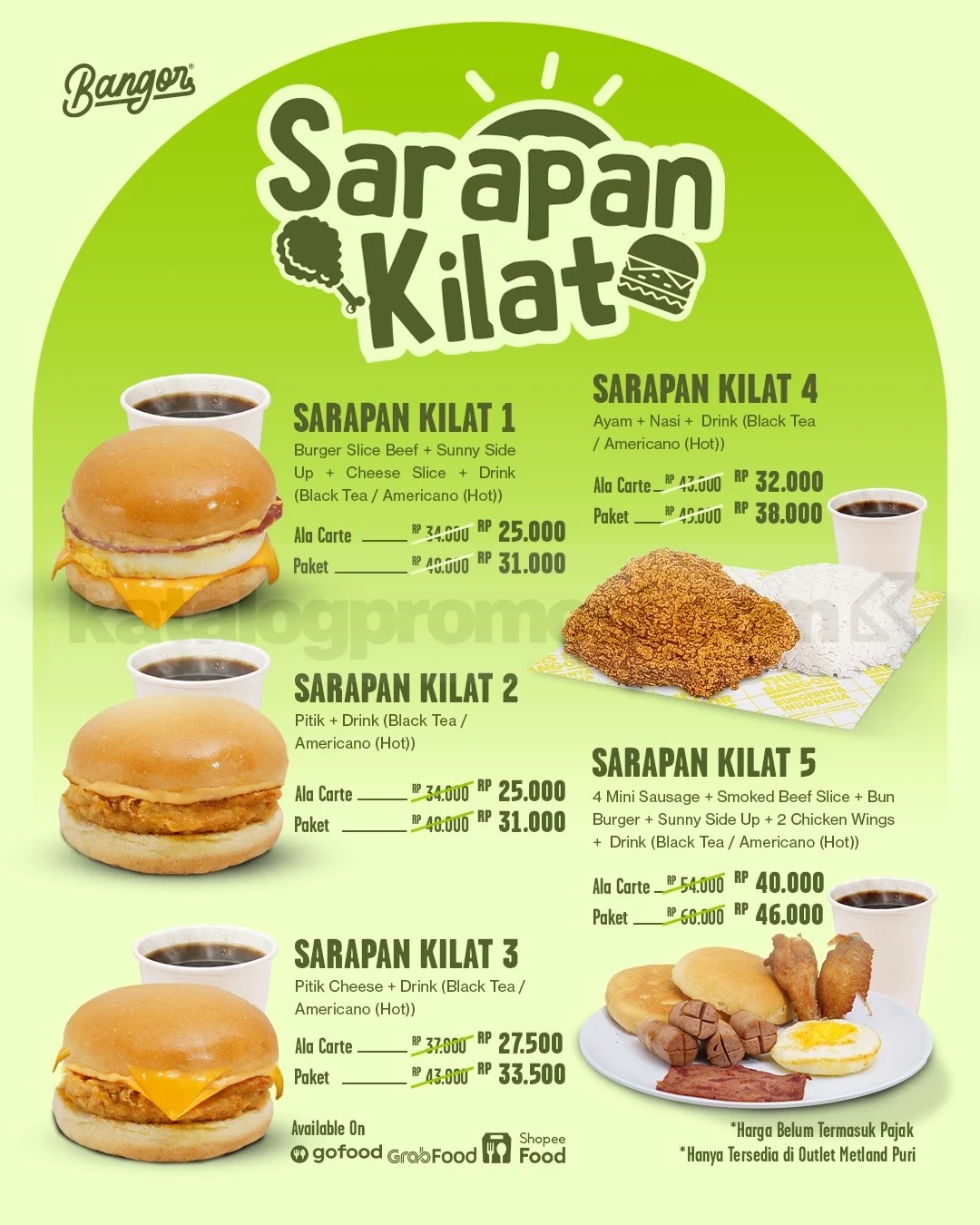 Burger Bangor Metland Puri: Sarapan Kilat Hemat Mulai Rp 18.182