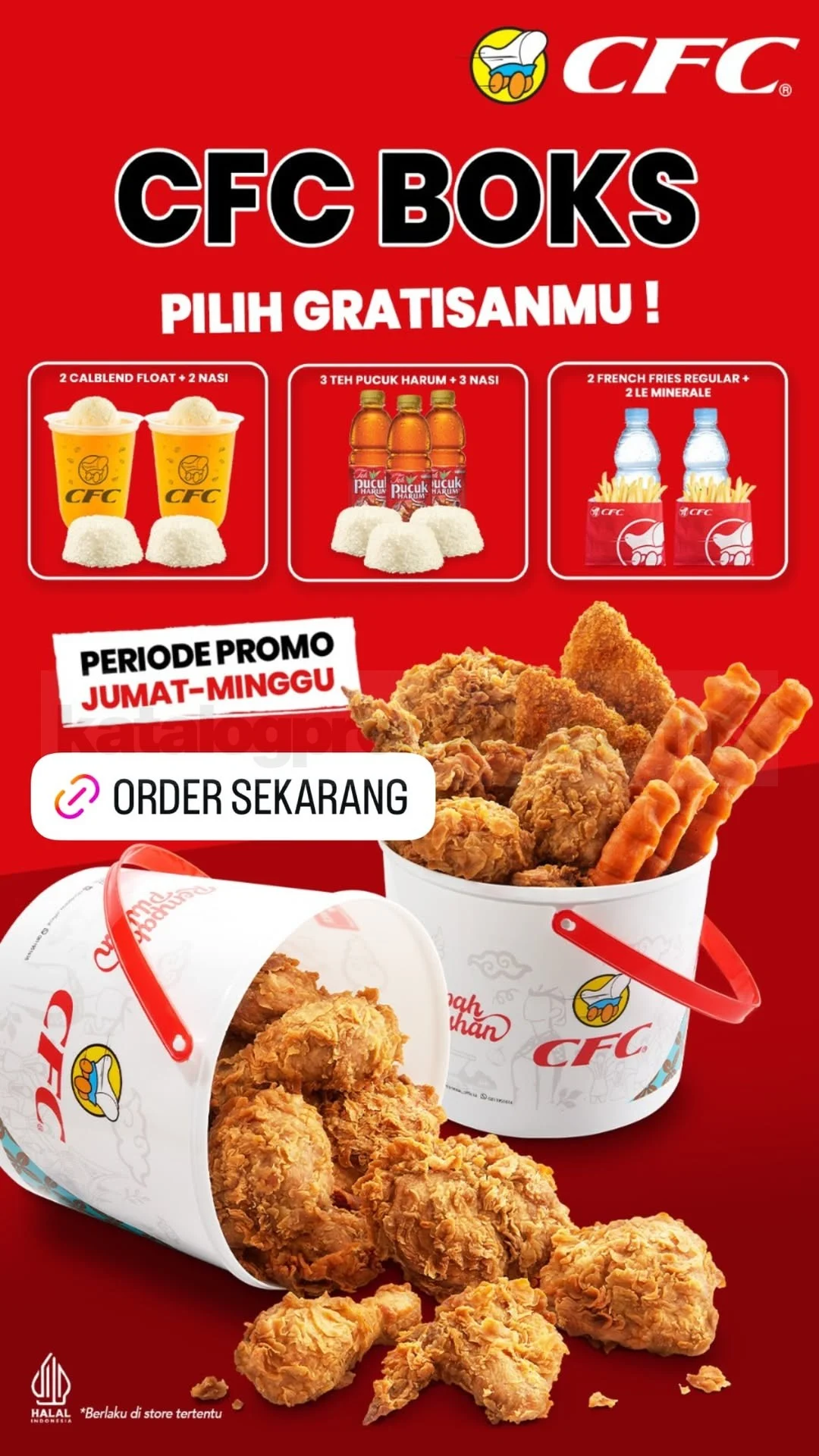 CFC Akhir Pekan: Boks Spesial Bonus Menu Pilihan!