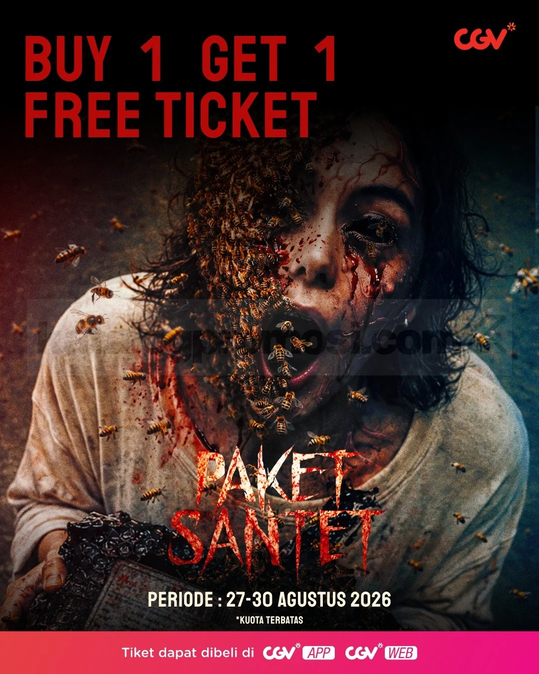 CGV Tawarkan Promo Beli 1 Gratis 1 Tiket Film Paket Santet