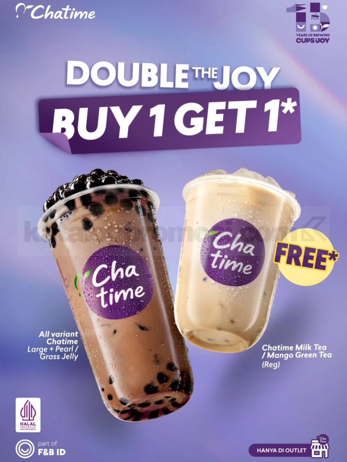 Chatime: Beli 1 Gratis 1 Minuman Favorit!