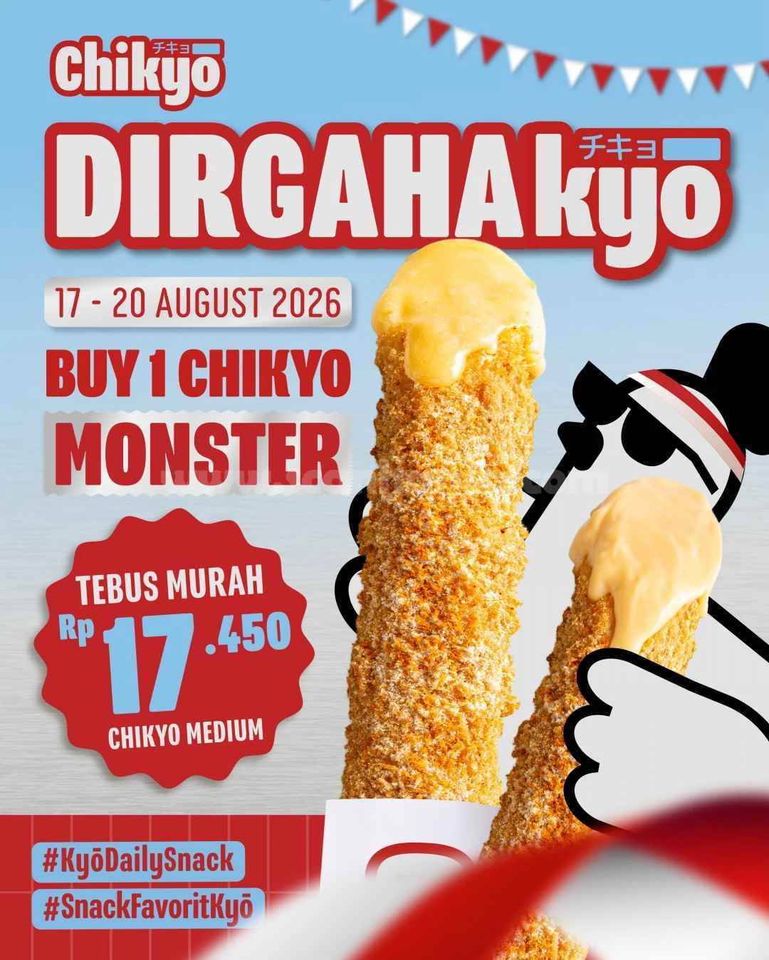 Chikyo Merdeka: Tebus Murah Rp 17.450 Sambut HUT RI ke-81