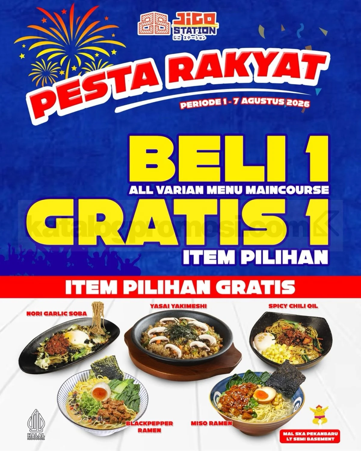 Chir Chir Pesta Rakyat: Beli 1 Gratis 1 Main Course!