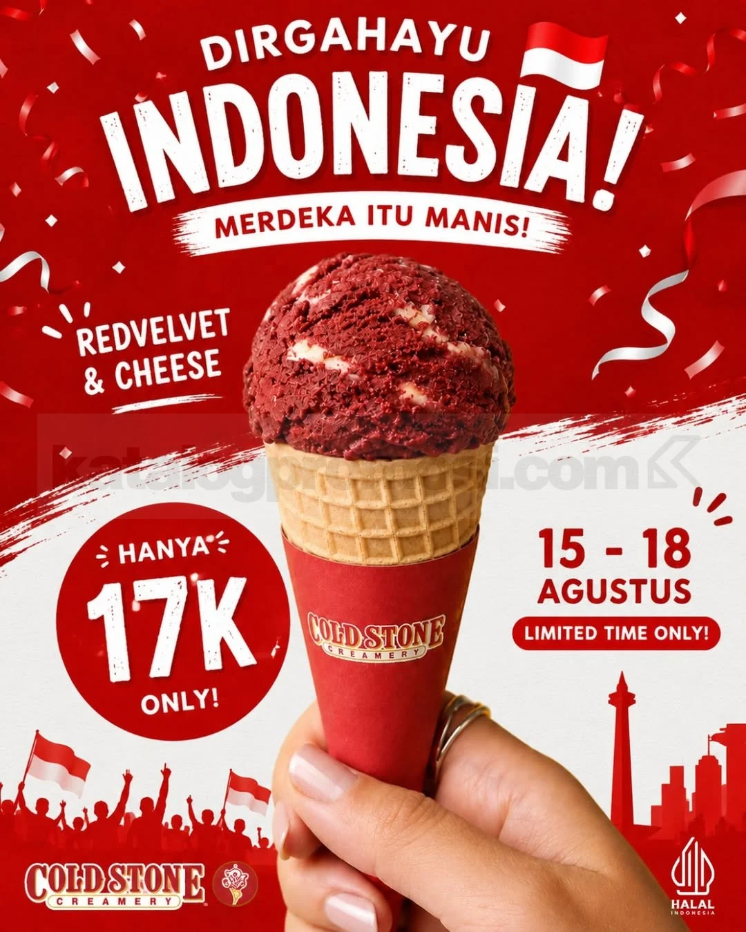 Cold Stone Tawarkan Red Velvet Cheese Rp 17.000, Promo Terbatas!