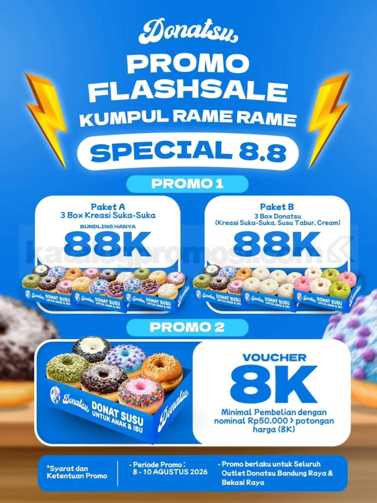 Donatsu Gelar Promo 8.8: Bundling 3 Box & Voucher Menggoda