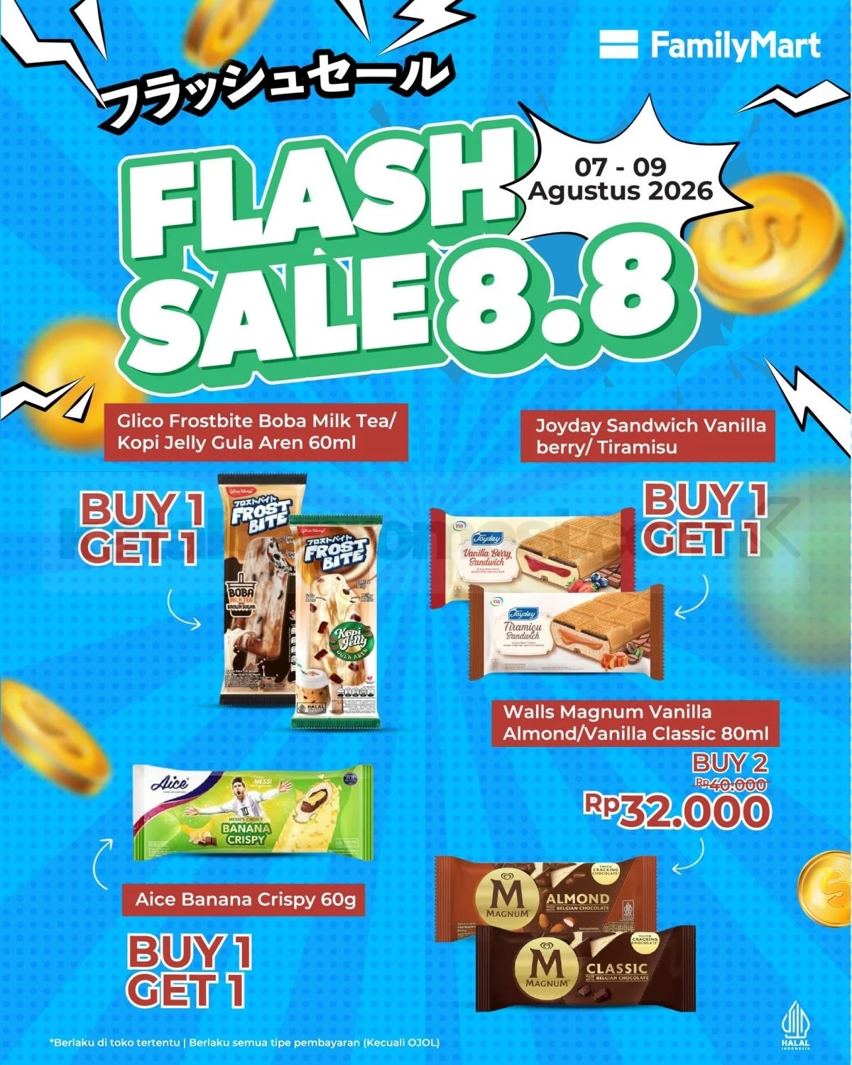 FamilyMart 8.8: Buy 1 Get 1 & Harga Spesial Agustus 2026