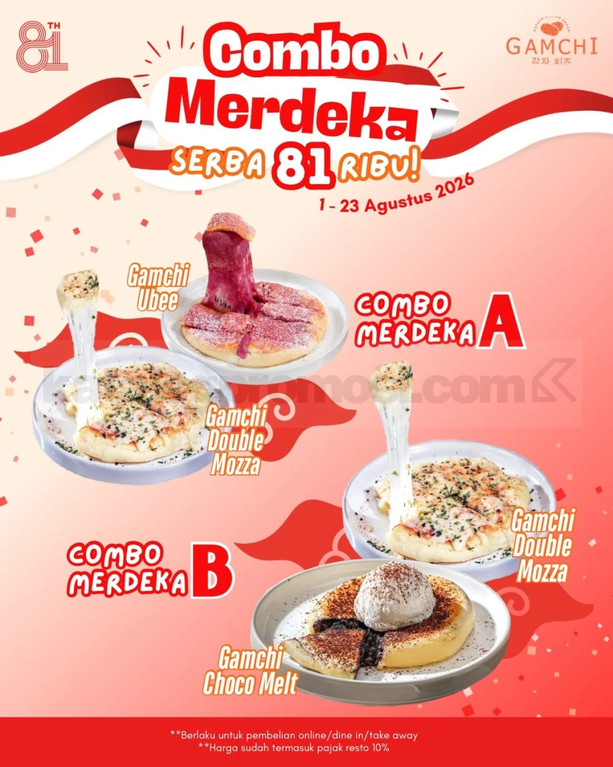 Gamchi Tawarkan Combo Merdeka Rp 81 Ribu Spesial Agustus