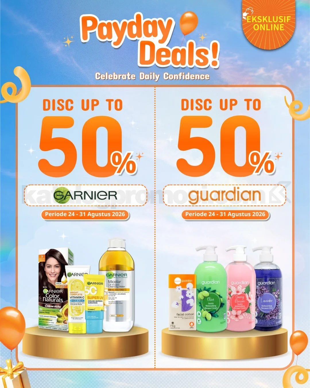 Guardian Payday Deals: Diskon 50% & Bonus Seru!