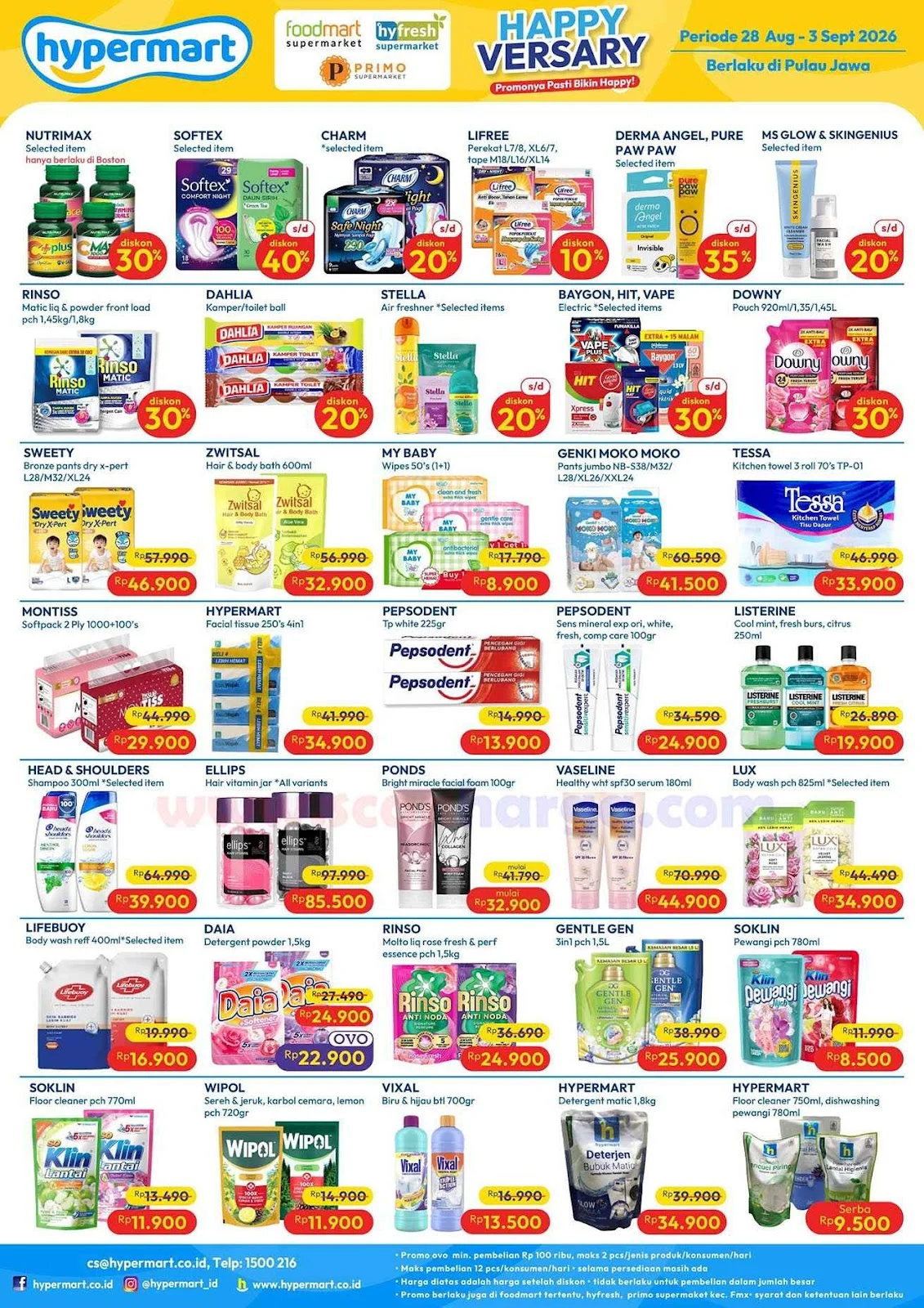 Hypermart Tebar Promo JSM Akhir Pekan 28 Agustus - 3 September 2026