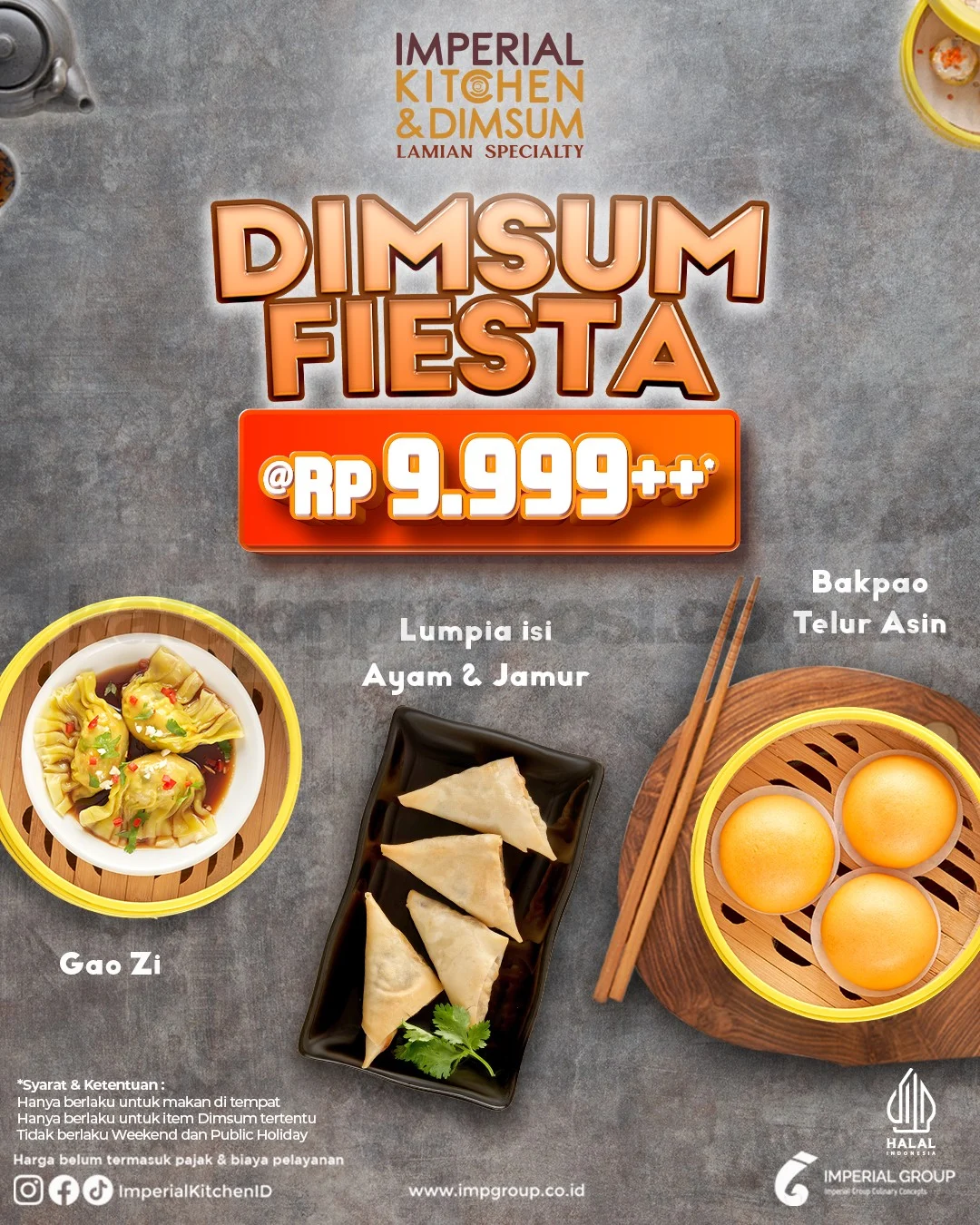 Imperial Kitchen: Dimsum Fiesta Mulai Rp9.999++ Hingga 2026