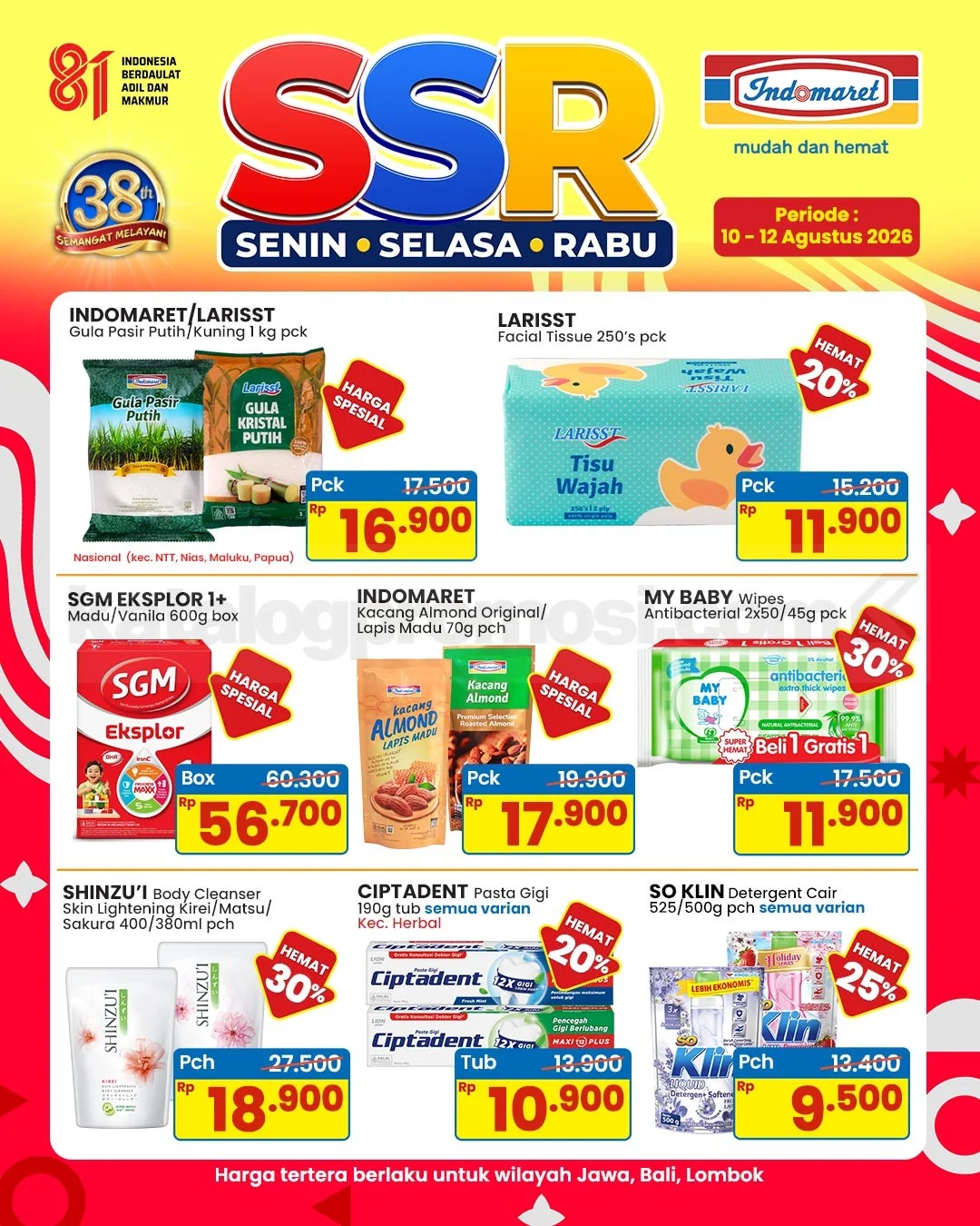 Indomaret Gelar Promo Kebutuhan Dapur 10-12 Agustus 2026