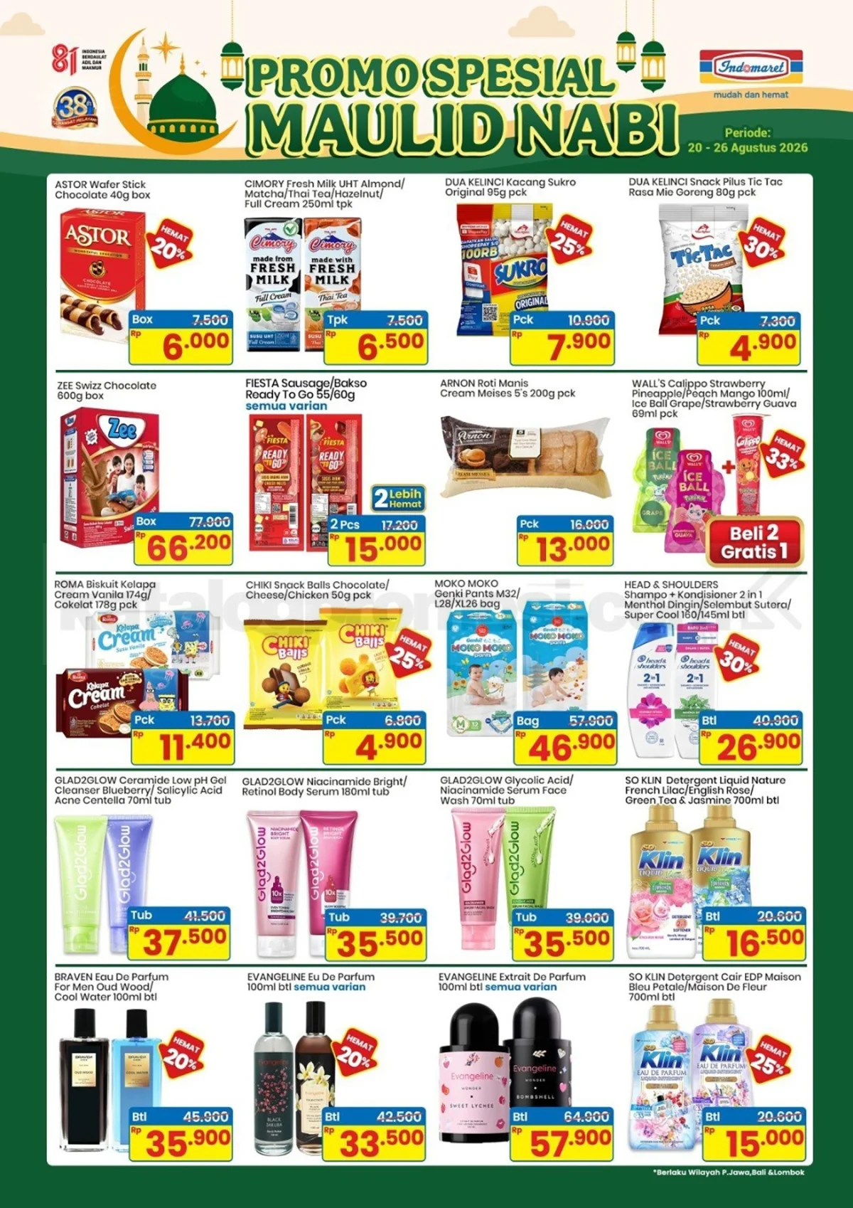 Indomaret Gelar Promo Maulid Nabi, Belanja Hemat 20-26 Agustus 2026