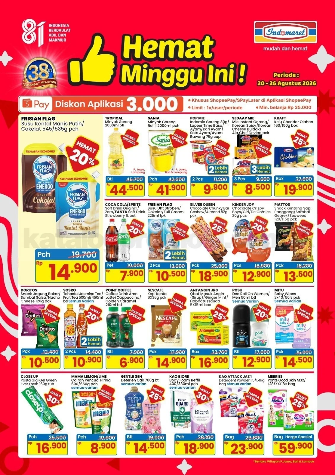 Indomaret: Promo Hemat Mingguan 20-26 Agustus 2026