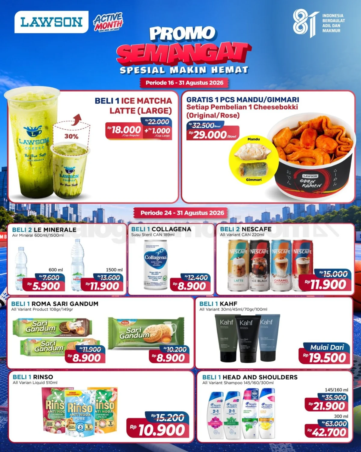 Lawson Tawarkan Promo 'Semangat' Agustus 2026