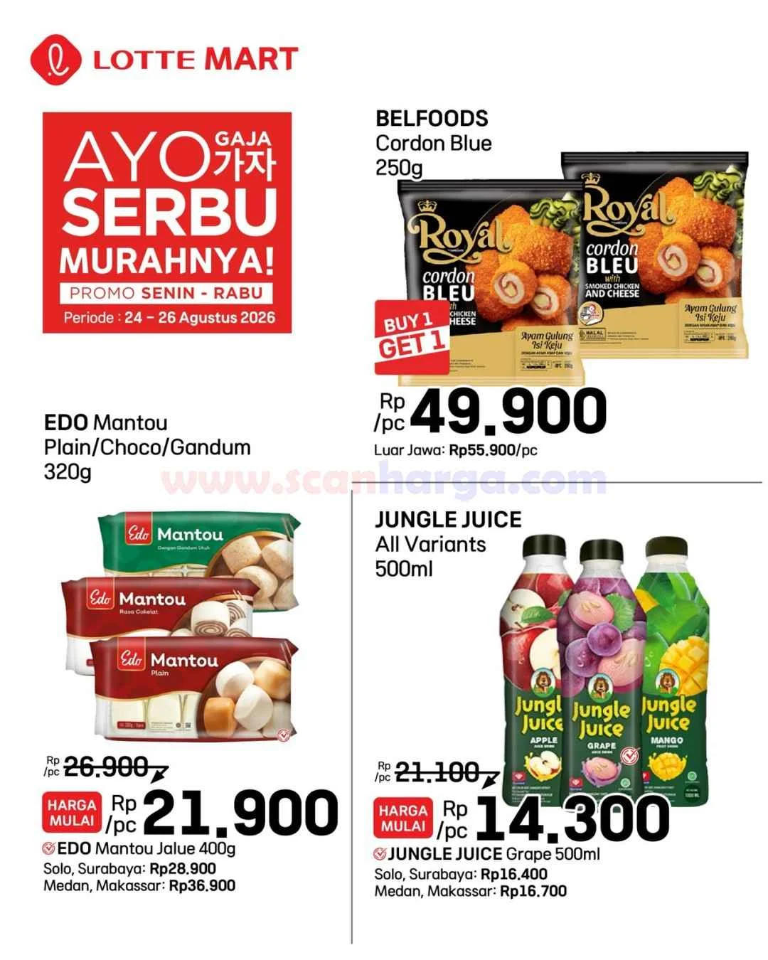 Lotte Mart: Promo Weekday Serbu 24-26 Agustus 2026