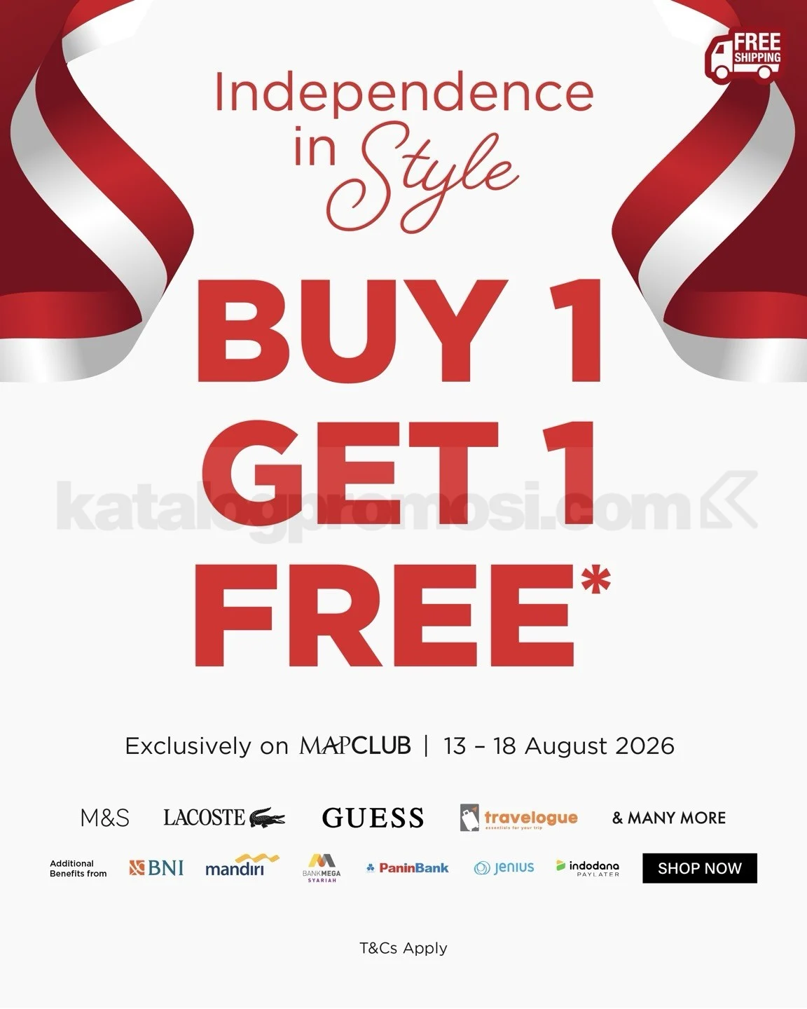 MAPCLUB Gelar Promo Buy 1 Get 1 Free Brand Fashion Pilihan