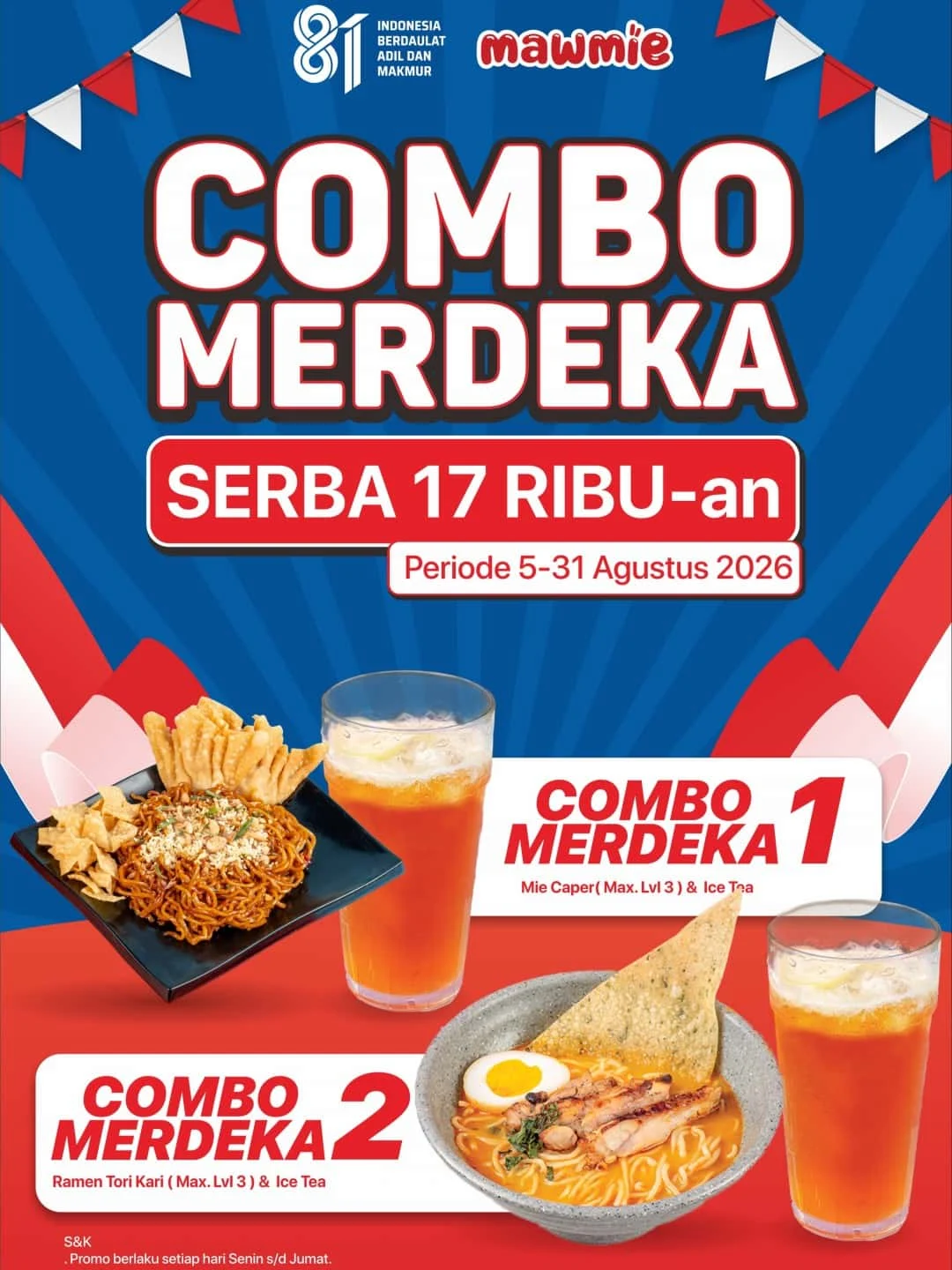 Mawmie Tawarkan Combo Merdeka Rp 17.000 untuk Pecinta Kuliner Hemat