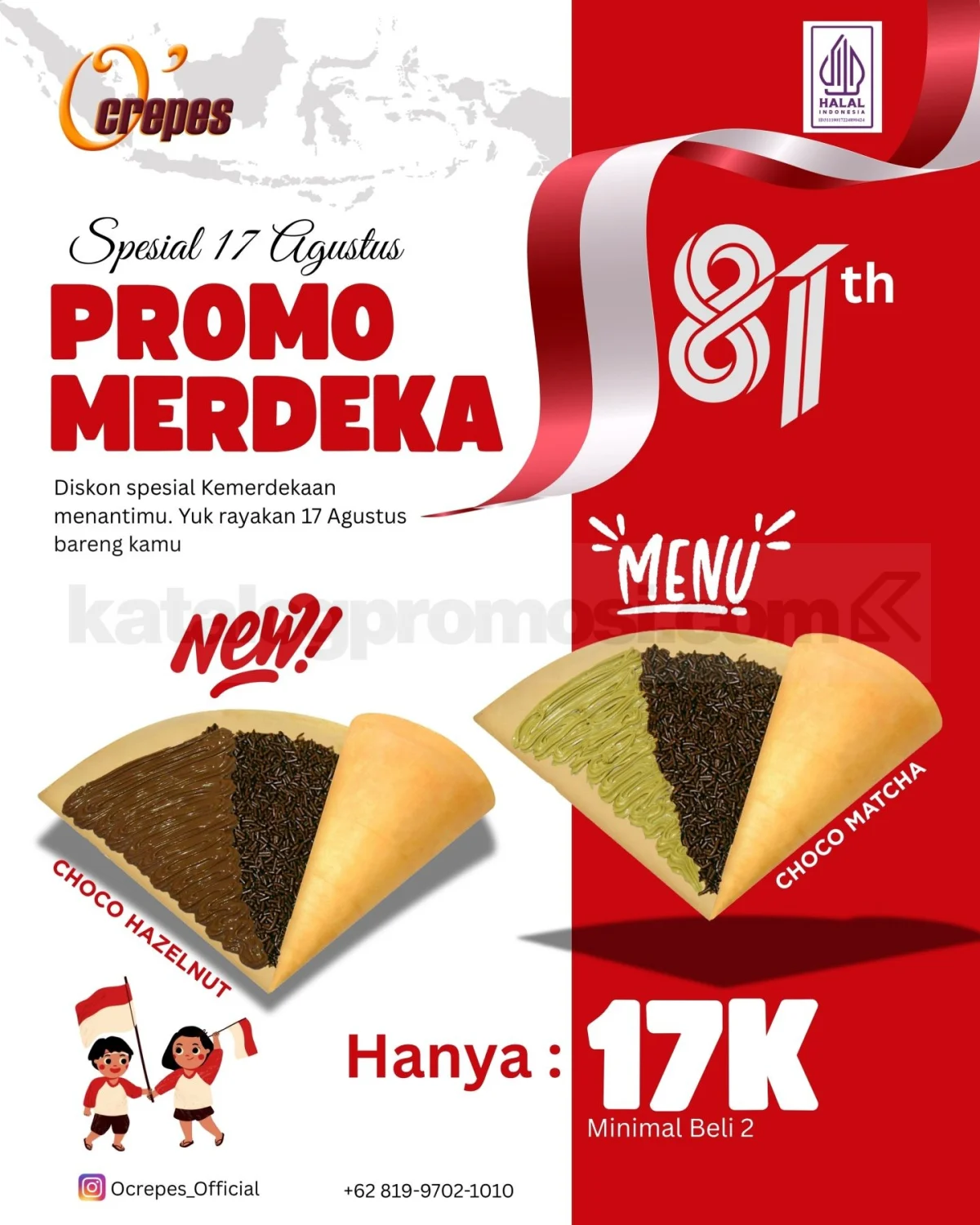 O'Crepes Hadirkan Promo Merdeka Spesial 17 Agustus