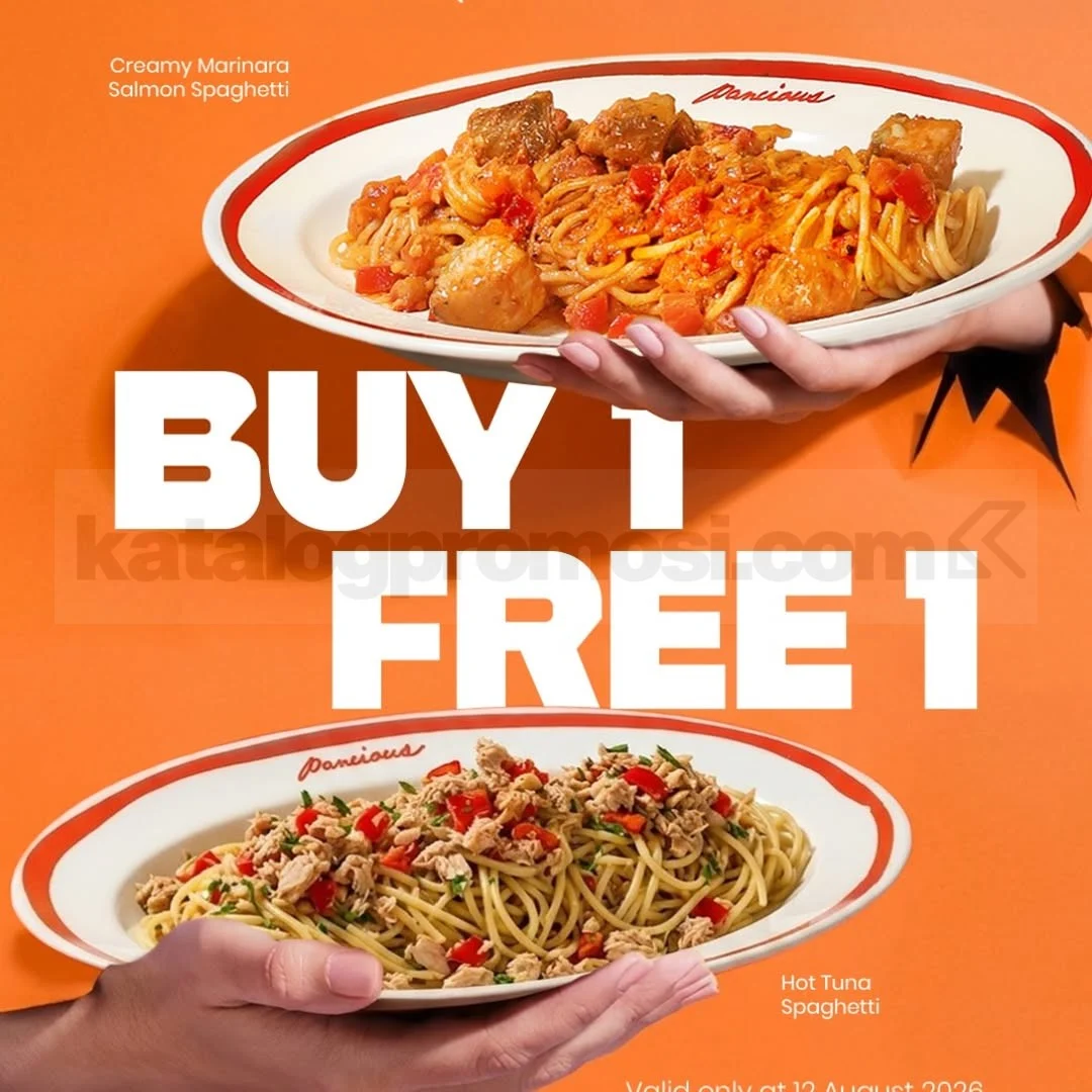 Pancious: Beli 1 Gratis 1 Spaghetti Favorit, 12 Agustus 2026!