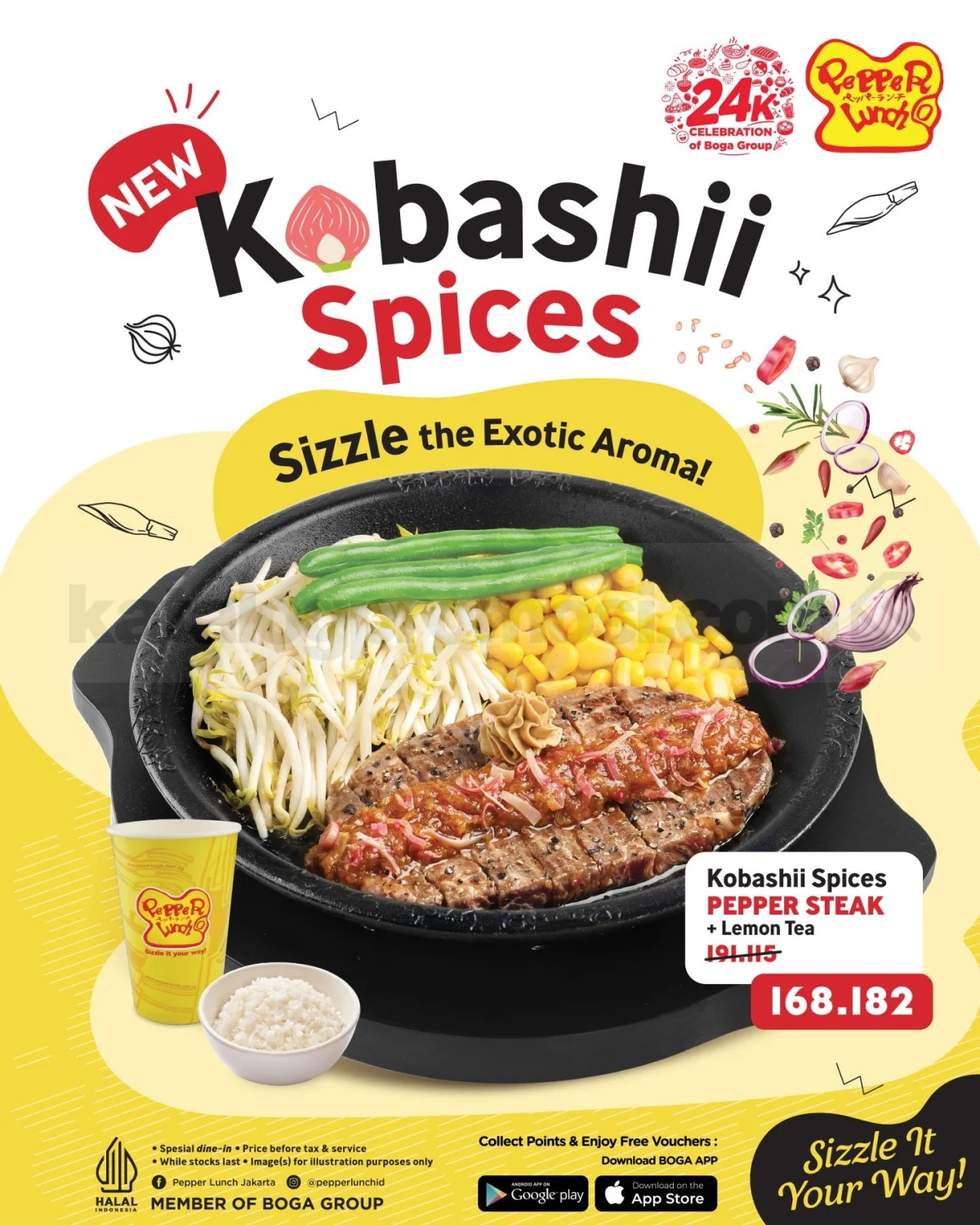 Pepper Lunch Hadirkan Promo Kobashii Spices, Steak Jepang & Lemon Tea