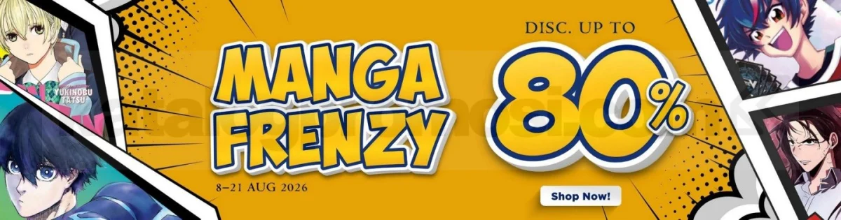 Periplus Manga Frenzy: Diskon 80% Manga Pilihan 8-21 Ags