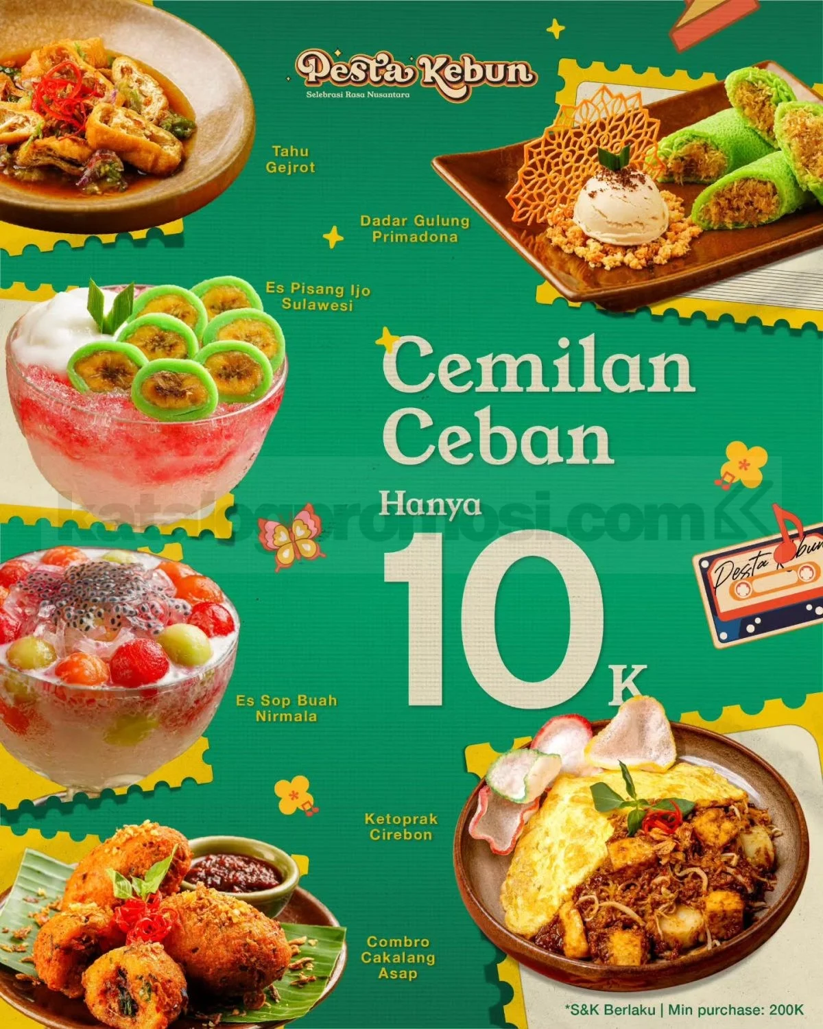 Pesta Kebun Tawarkan Camilan Rp 10 Ribu, Nikmati Sensasi Kuliner Spesial