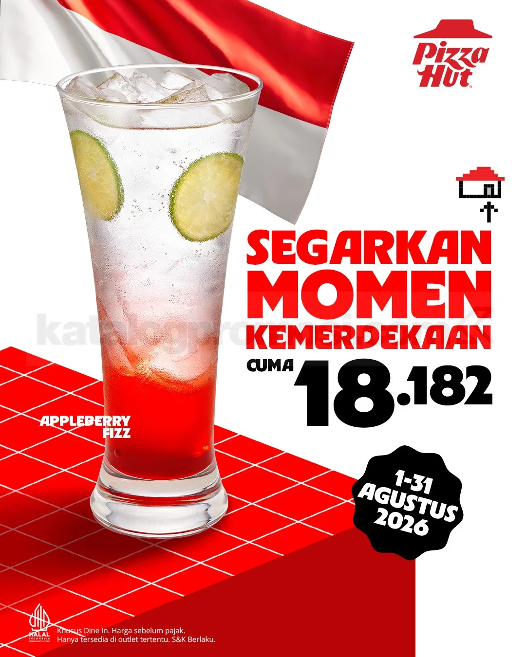 Pizza Hut Tawarkan Appleberry Fizz Rp18 Ribuan di Agustus 2026