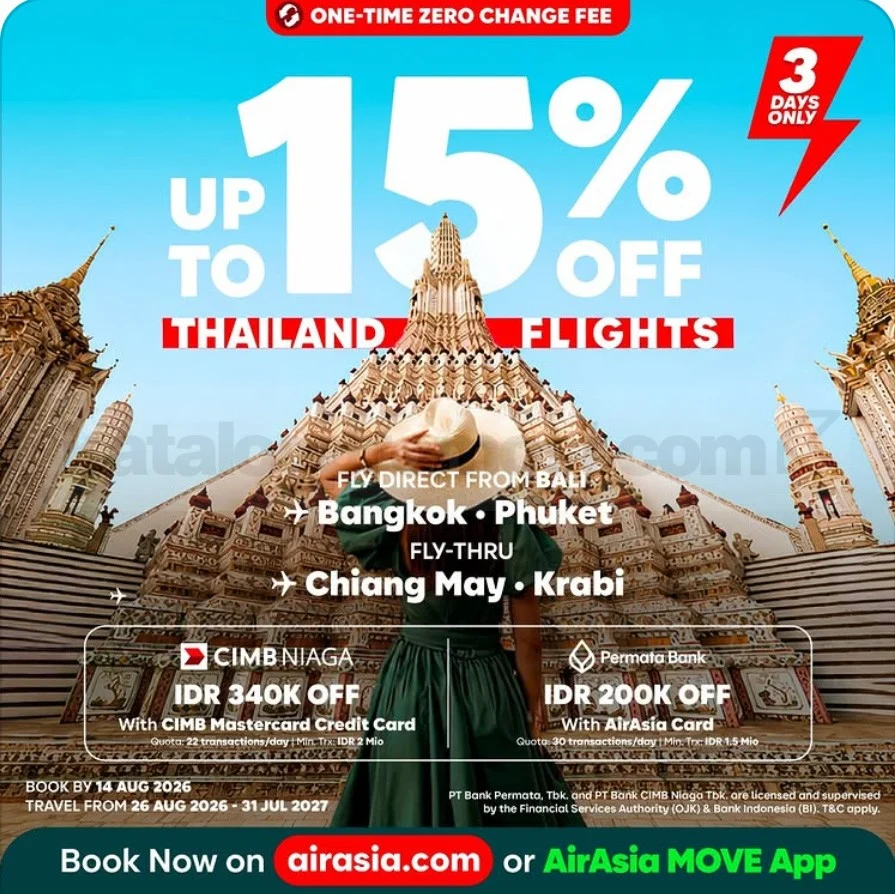 Promo AirAsia: Terbang Hemat ke Thailand Hingga 15%